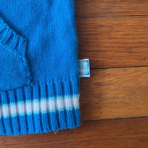 Vintage Sesame Street Big Bird Blue Knit Sweater Size 18M - Picture 3 of 5